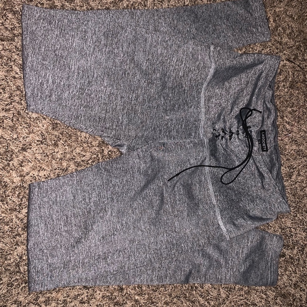 Gray leggings